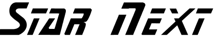 Schriftart Star Next: Mehr Infos & Vorschau Generator TTF: Star Next Schriftart