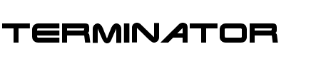 TTF: Terminator Schriftart