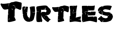 Schriftart Turtles: Mehr Infos & Vorschau Generator TTF: Turtles Schriftart