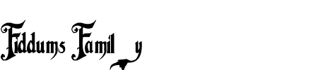 TTF: Fiddums Family Schriftart