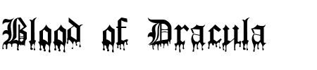 Font Blood of Dracula: Mehr Infos & Zeichen Übersicht TTF: Blood of Dracula Font