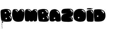 TTF: Bumbazoid Schriftart
