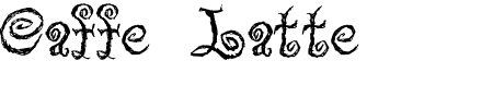 TTF: Caffe Latte Schriftart