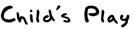 TTF: Child's Play Schriftart