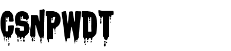 TTF: csnpwdt Schriftart