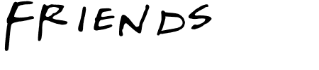 TTF: Friends Schriftart