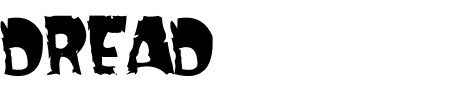 TTF: Dread Schriftart