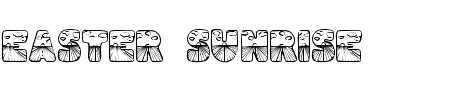 Schrift Easter Sunrise: Mehr Infos & Zeichen Übersicht TTF: Easter Sunrise Schrift