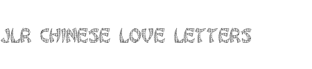 TTF: JLR Chinese Love Letters Schriftart