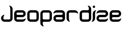 Font Jeopardsize: Mehr Infos & Zeichen Übersicht TTF: Jeopardsize Font