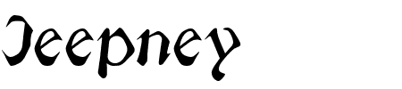 Schrift Jeepney: Mehr Infos & Zeichen Übersicht TTF: Jeepney Schrift