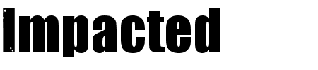 TTF: Impacted Schriftart