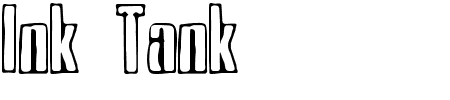 TTF: Ink Tank Schrift