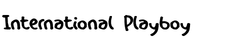 TTF: International Playboy Schriftart