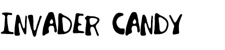 TTF: Invader Candy Schriftart