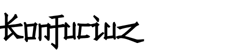 Konfuciuz Fat Schriftart