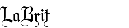 Schriftart LaBrit: Mehr Infos & Vorschau Generator TTF: LaBrit Schriftart