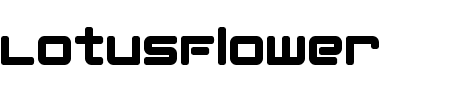 TTF: LotusFlower Schriftart