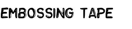 Embossing Tape 3 (BRK) Schriftart