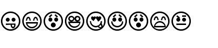 TTF: Emoticons Schriftart