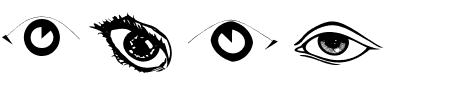 Schriftart Eyes: Mehr Infos & Vorschau Generator TTF: Eyes Schriftart