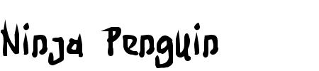 TTF: Ninja Penguin Schriftart
