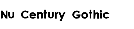 TTF: Nu Century Gothic Schriftart