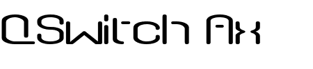 TTF: QSwitch Ax Schriftart