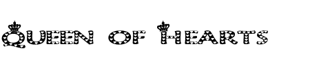 TTF: Queen of Hearts Schriftart