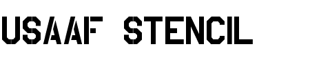 TTF: USAAF Stencil Schriftart