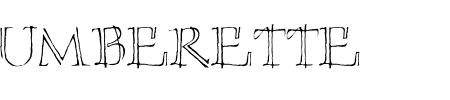 TTF: Umberette Schriftart