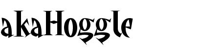 TTF: akaHoggle Schriftart