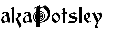 TTF: akaPotsley Schriftart