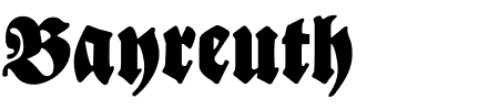 TTF: Bayreuth Schriftart