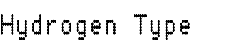 TTF: Hydrogen Type Font