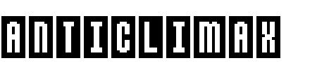 Schriftart Anticlimax: Mehr Infos & Vorschau Generator TTF: Anticlimax Schriftart