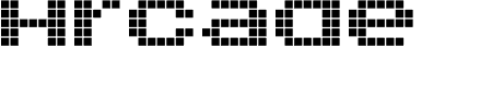 Font Arcade: Mehr Infos & Zeichen Übersicht TTF: Arcade Font