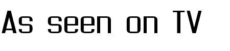 Schriftart As seen on TV: Mehr Infos & Vorschau Generator TTF: As seen on TV Schriftart