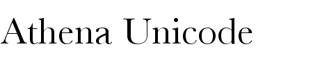TTF: Athena Font