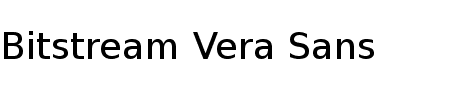 TTF: Bitstream Vera Sans Schriftart