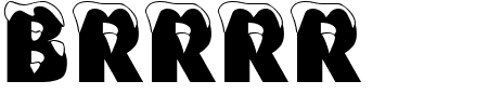 Font Brrrr: Mehr Infos & Zeichen Übersicht TTF: Brrrr Font