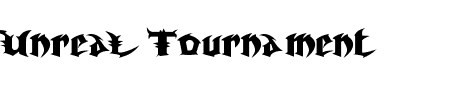 TTF: Unreal Tournament Schriftart