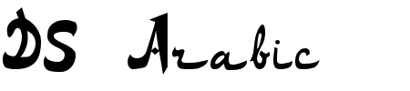 Schriftart DS Arabic: Mehr Infos & Vorschau Generator TTF: DS Arabic Schriftart