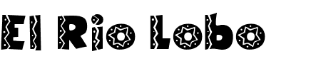 TTF: El Rio Lobo Schriftart