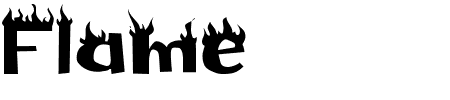 TTF: Flame Schriftart