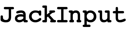 TTF: JackInput Schriftart