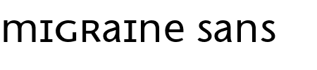 TTF: Migraine Sans Schriftart