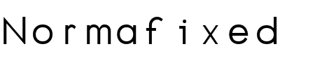 TTF: Normafixed Schriftart