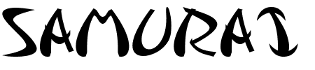 TTF: Samurai Schriftart