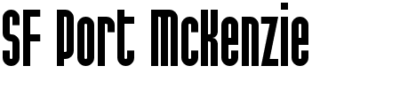 TTF: SF Port McKenzie Font